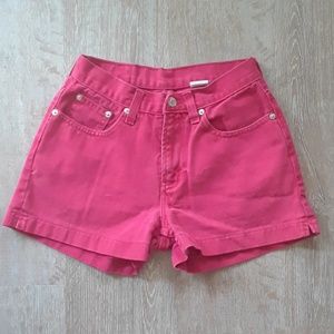 Vintage Jordache Red High Waisted Shorts